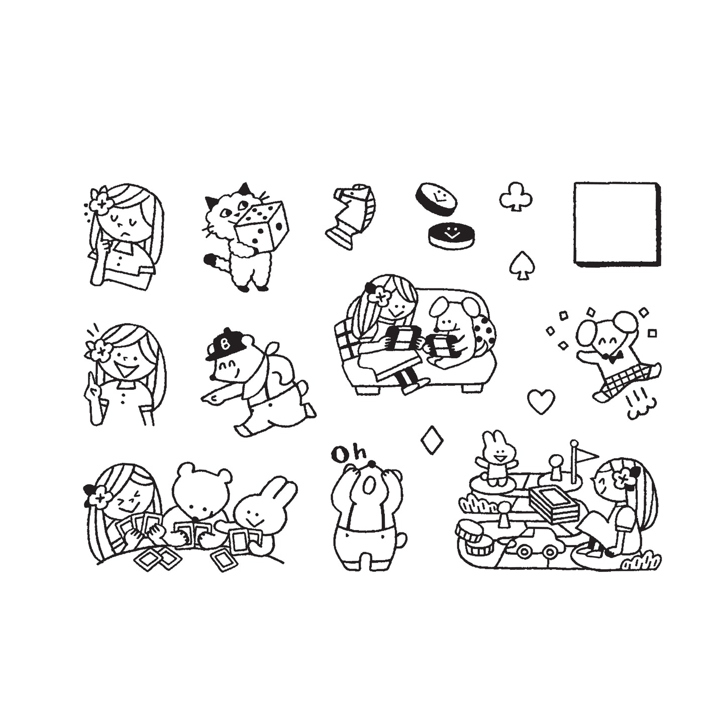 Sakuralala x Igloo*Dining* 365™ Clear Stamps - Let's Play