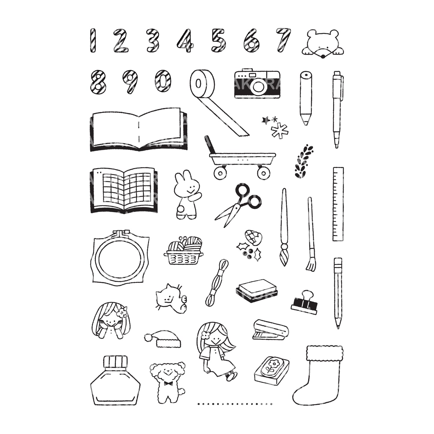 Sakuralala x Igloo*Dining* 365™ Clear Stamps - My 12 Days of Christmas