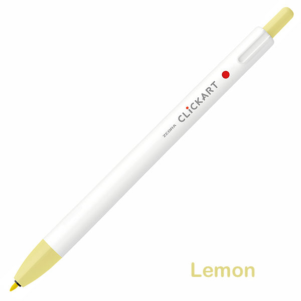 Zebra CLiCKART Retractable Markers - Orange and Yellow Series