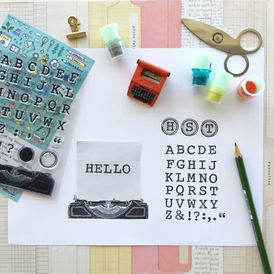 Sakuralala x Hello Small Things! Clear Stamps - Typeset