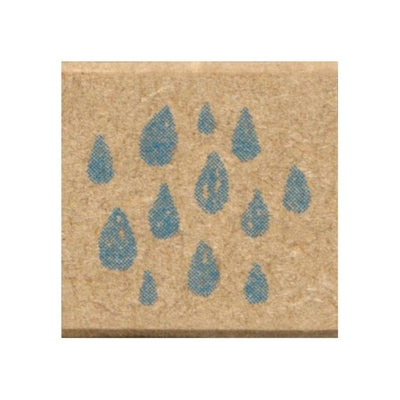 Kodomo No Kao Omekashi Stamp - Raindrops
