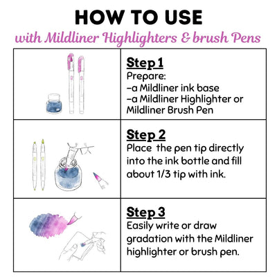 Zebra Mildliner No Moto Water-based Pigment Ink - MIld Green