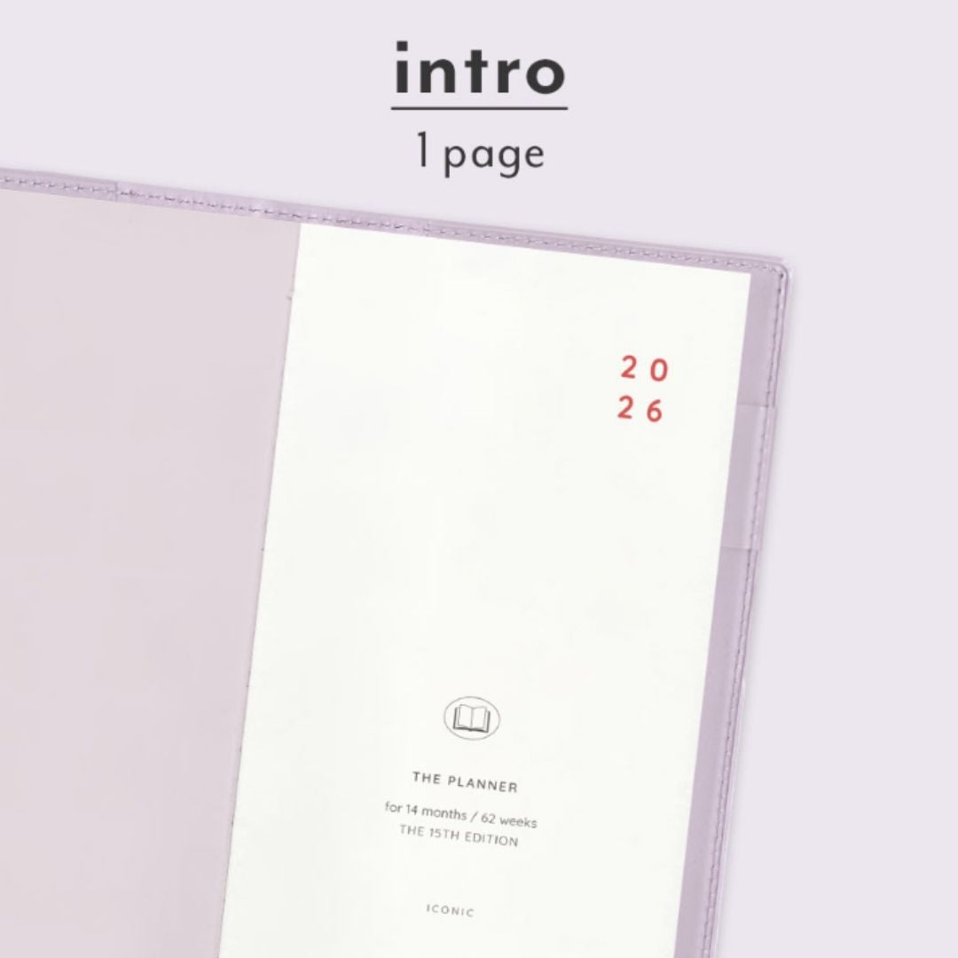 Iconic 2026 Planner Diary -  B6 Slim | Weekly Block| The Planner S