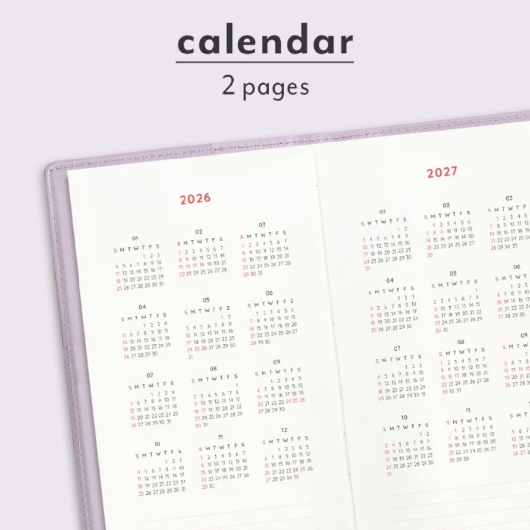 Iconic 2026 Planner Diary -  B6 Slim | Weekly Block| The Planner S