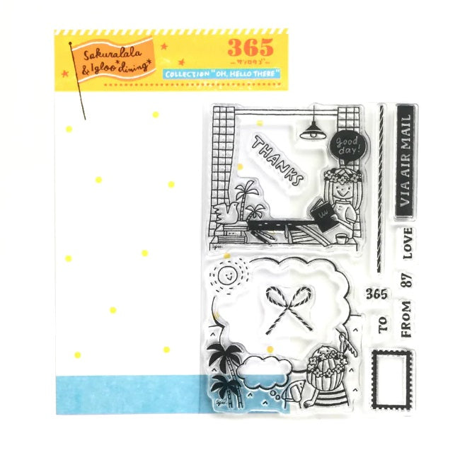 Sakuralala x Igloo*Dining* 365™ Clear Stamps - Oh, Hello There