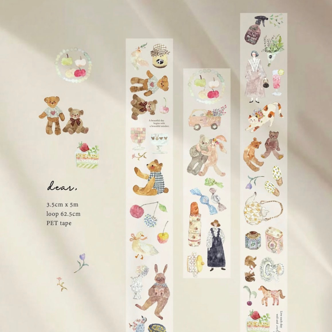 Pion Kiss-cut PET Tape - Dear