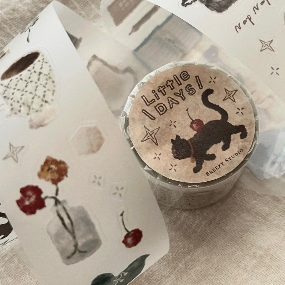 Breezy Studio Matte Kiss-cut PET Tape - Little Days