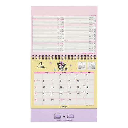 Sanrio 2026 Desktop Calendar - Kuromi