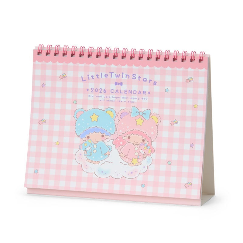 Sanrio 2026 Desktop Calendar - Little Twin Stars