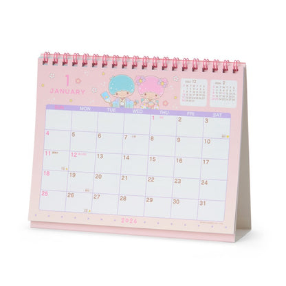 Sanrio 2026 Desktop Calendar - Little Twin Stars