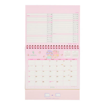 Sanrio 2026 Desktop Calendar - Little Twin Stars