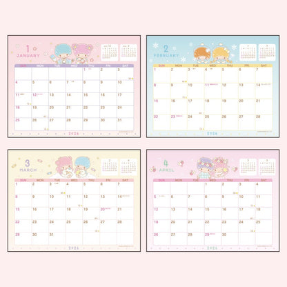 Sanrio 2026 Desktop Calendar - Little Twin Stars