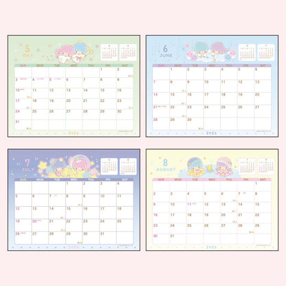 Sanrio 2026 Desktop Calendar - Little Twin Stars
