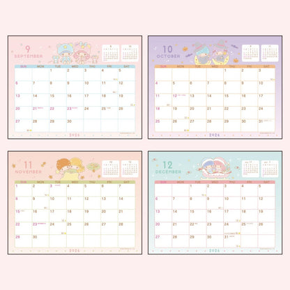 Sanrio 2026 Desktop Calendar - Little Twin Stars