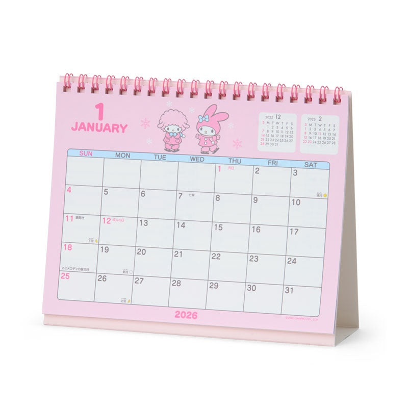 Sanrio 2026 Desktop Calendar - My Melody