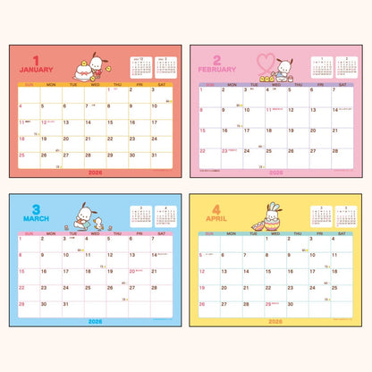 Sanrio 2026 Desktop Calendar - Pochacco