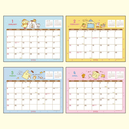 Sanrio 2026 Desktop Calendar - Pompompurin