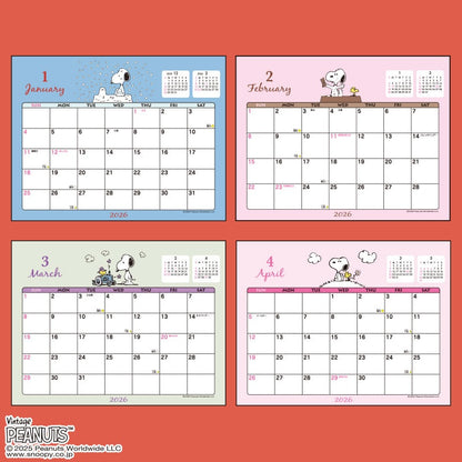 Snoopy 2026 Desktop Calendar
