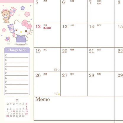 Sanrio 2026 Planner - A5 Monthly | Hello Kitty