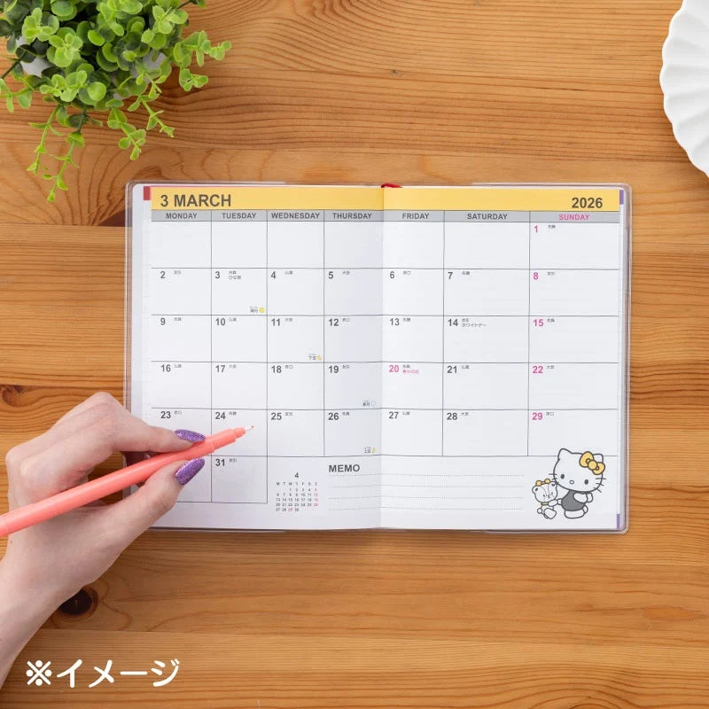 Sanrio 2026 Planner - B6 Monthly | Hello Kitty