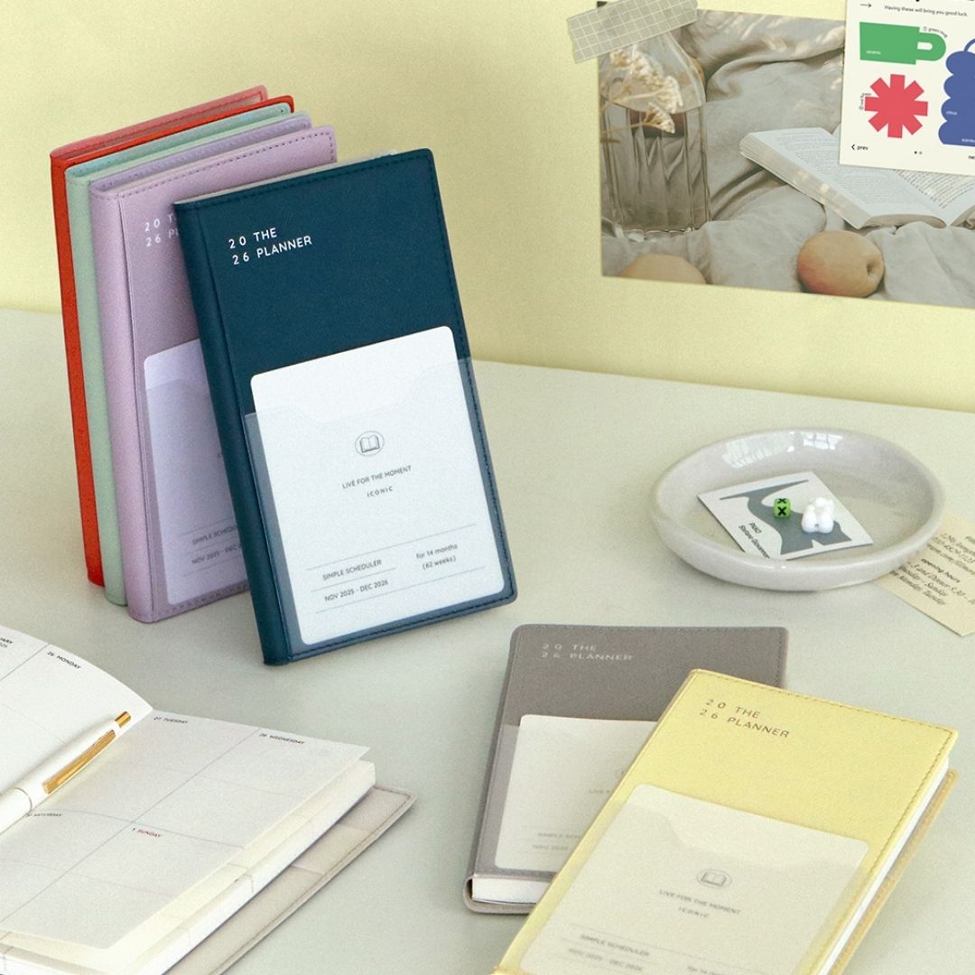 Iconic 2026 Planner Diary -  B6 Slim | Weekly Block| The Planner S