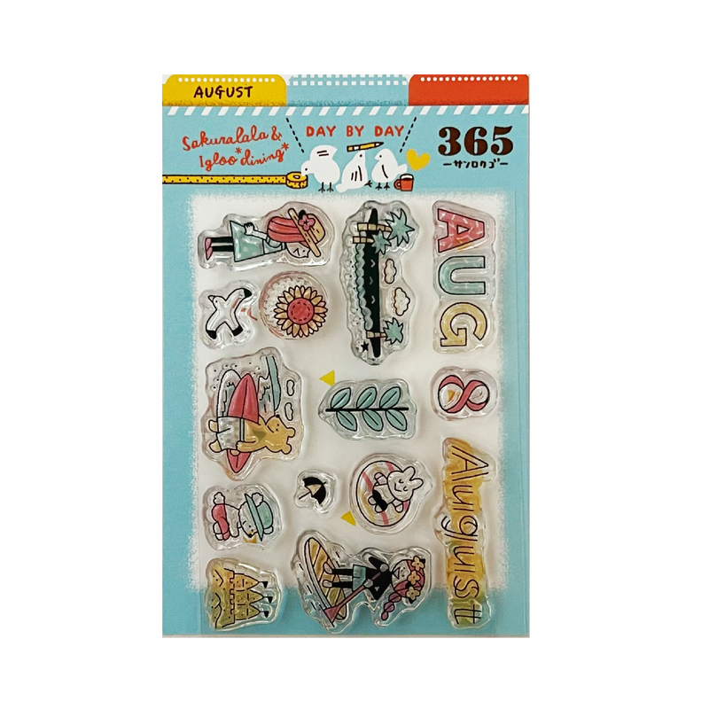 Sakuralala x Igloo*Dining* 365™ Clear Stamps -  August