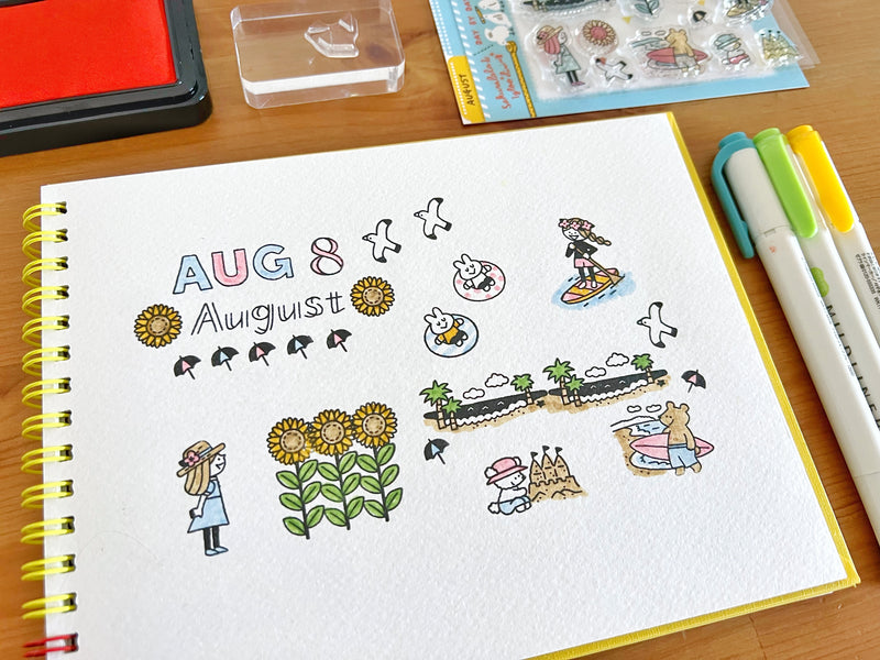 Sakuralala x Igloo*Dining* 365™ Clear Stamps -  August