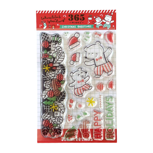 Sakuralala x Igloo*Dining* 365™ Clear Stamps - Christmas Greetings