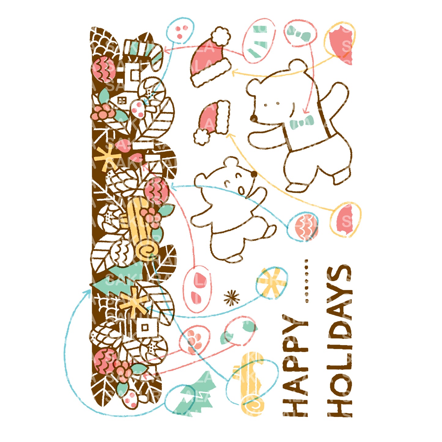 Sakuralala x Igloo*Dining* 365™ Clear Stamps - Christmas Greetings