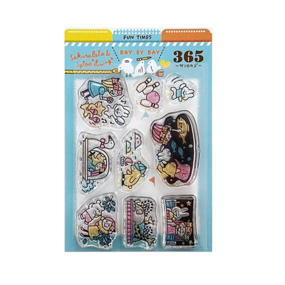 [LIMITED EDITION} Sakuralala x Igloo*Dining* 365™ Clear Stamps - July Set with Washi Sheets