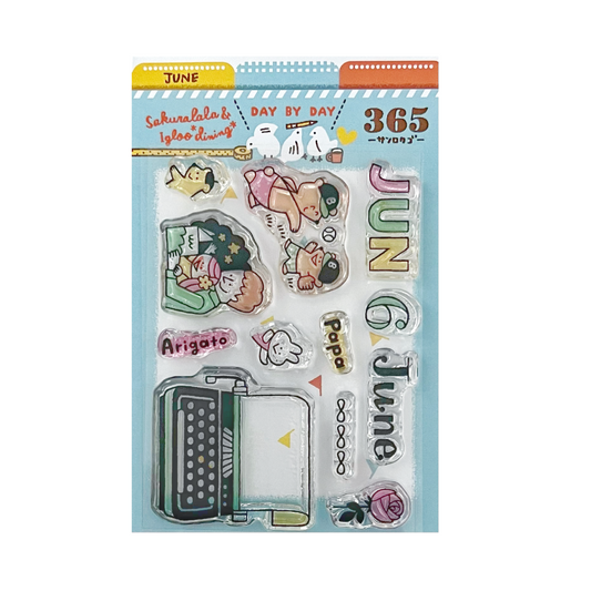 Sakuralala x Igloo*Dining* 365™ Clear Stamps - June