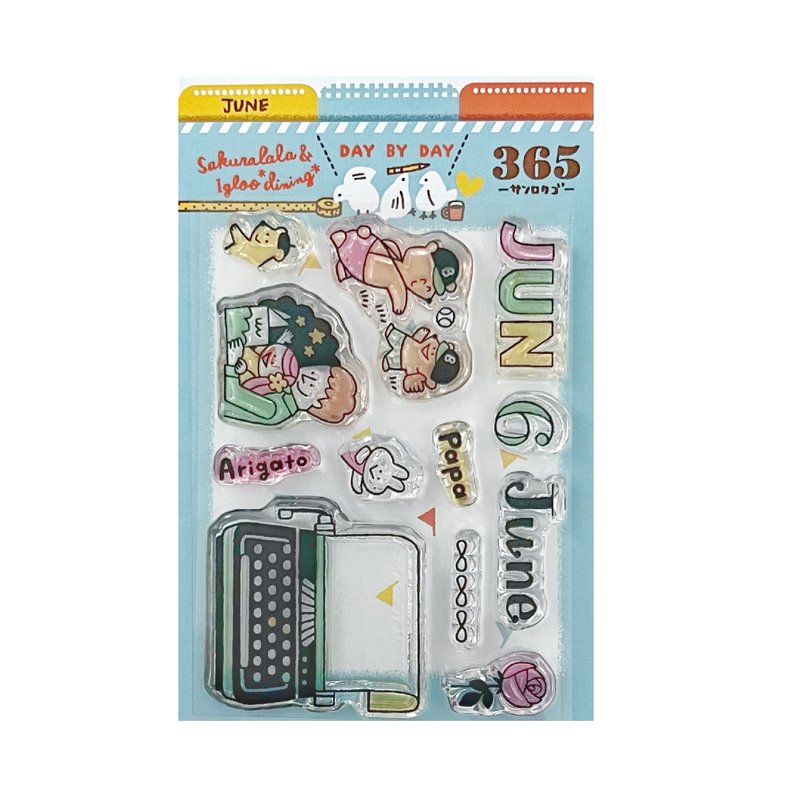 Sakuralala x Igloo*Dining* 365™ Clear Stamps - June