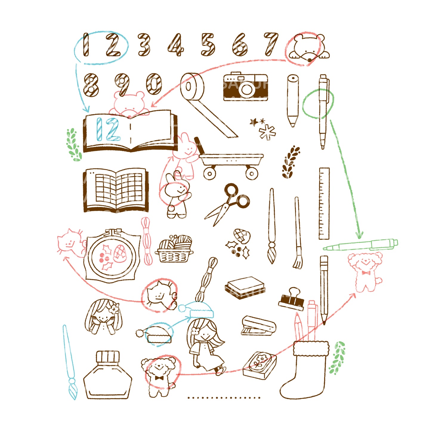Sakuralala x Igloo*Dining* 365™ Clear Stamps - My 12 Days of Christmas