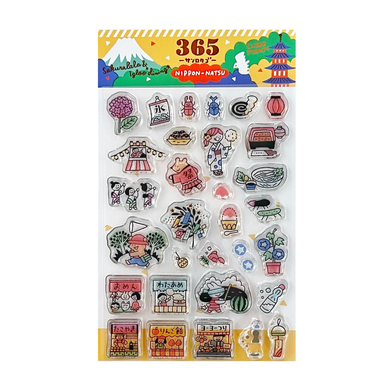 Sakuralala x Igloo*Dining* 365™ Clear Stamps - Nippon-Natsu