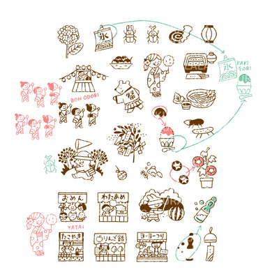 Sakuralala x Igloo*Dining* 365™ Clear Stamps - Nippon-Natsu