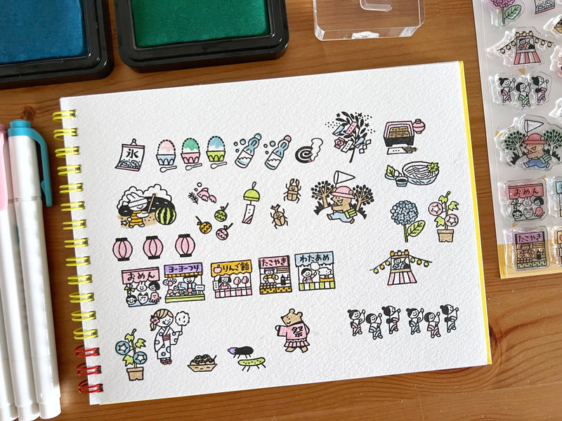 Sakuralala x Igloo*Dining* 365™ Clear Stamps - Nippon-Natsu
