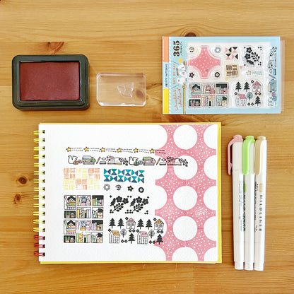 Sakuralala x Igloo*Dining* 365™ Clear Stamps -  Pretty Patterns