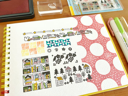 Sakuralala x Igloo*Dining* 365™ Clear Stamps -  Pretty Patterns