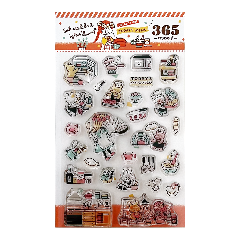 Sakuralala x Igloo*Dining* 365™ Clear Stamps -  Today&