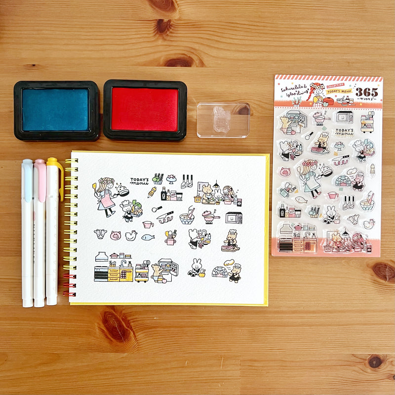 Sakuralala x Igloo*Dining* 365™ Clear Stamps -  Today&