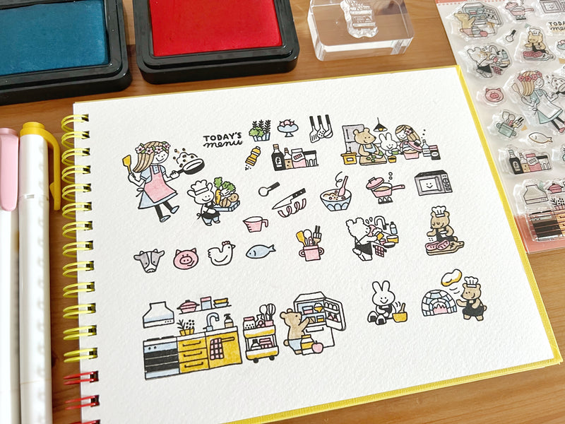 Sakuralala x Igloo*Dining* 365™ Clear Stamps -  Today&