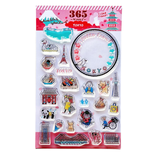 Sakuralala x Igloo*Dining* 365™ Clear Stamps -  Tokyo
