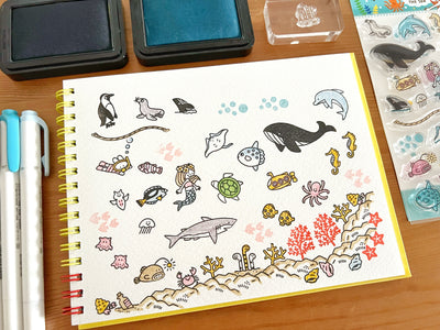 Sakuralala x Igloo*Dining* 365™ Clear Stamps -  Under the Sea