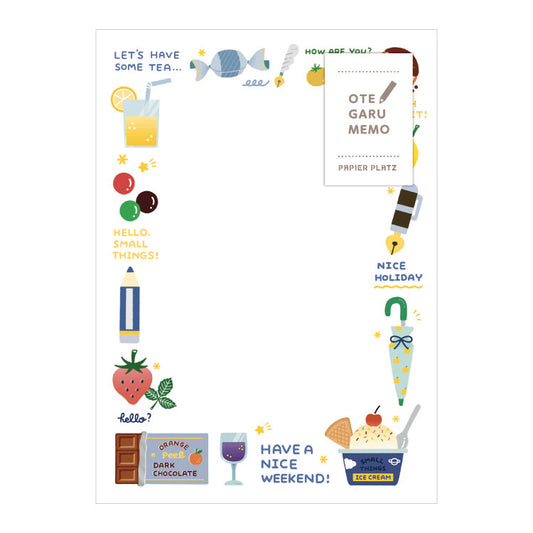 Papier Platz x Eric Hello Small Things! Otegaru Memo - Fruits