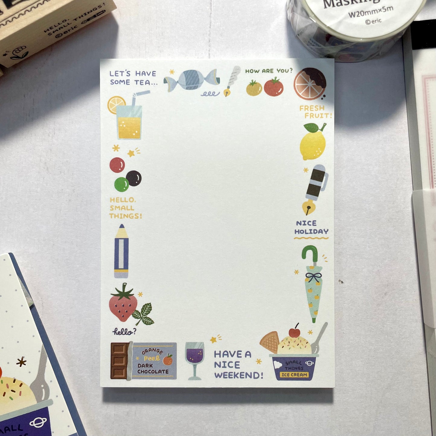 Papier Platz x Eric Hello Small Things! Otegaru Memo - Fruits