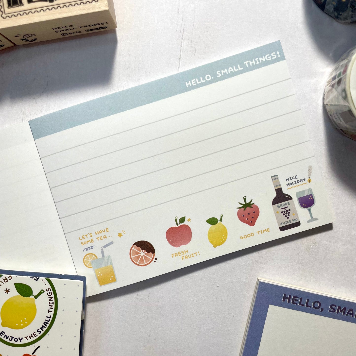 Papier Platz x Eric Hello Small Things! Otegaru Memo - Fruits