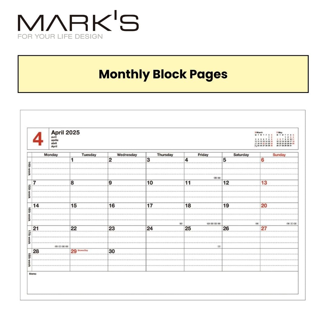 Mark's 2025 A5 Desktop Magnet Notebook Calendar