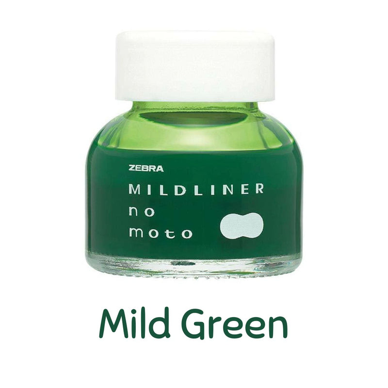 Zebra Mildliner No Moto Water-based Pigment Ink - MIld Green