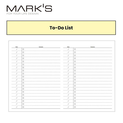 Mark's 2025 A5 Desktop Magnet Notebook Calendar