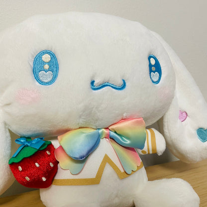 Sanrio x 50th Anniversary Strawberry Newspaper Plush Toy - Cinnamoroll (M)